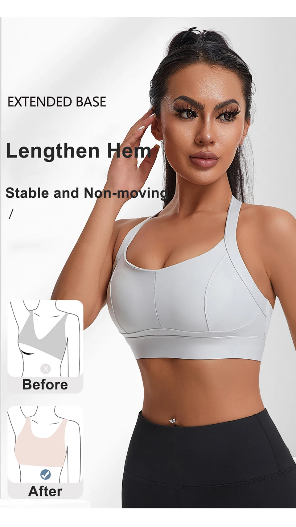 Women High Impact Sports Bra Criss Cross Back Padded Bra Workout Fitness Sports Yoga Bras Shockproof Sport Crop Top Vest
