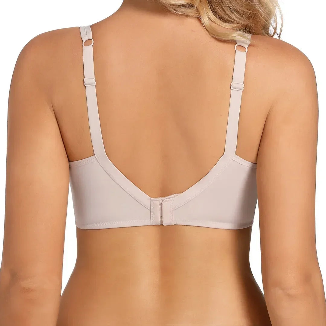 Large Size Women's Full Coverage Minimizer Lace Bra Underwire Non-Padded Soft Everyday Transparent Thin Minimizer Bras CDEFG