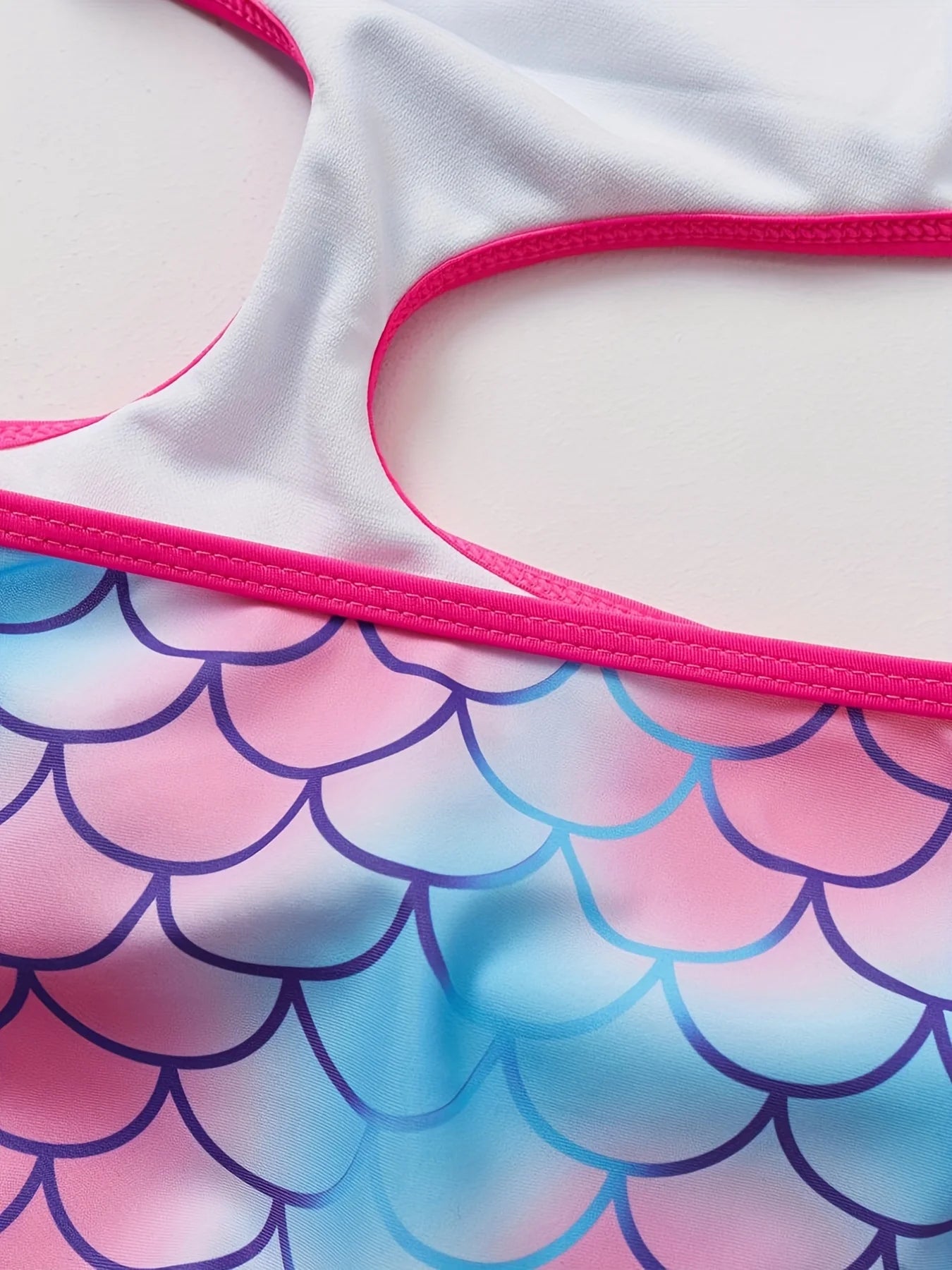 3-10 years Toddler Girls One-piece Swimsuits Kids Girl Fish-scale Printed Halter-neck Style Swimwear Children's Swimsuit