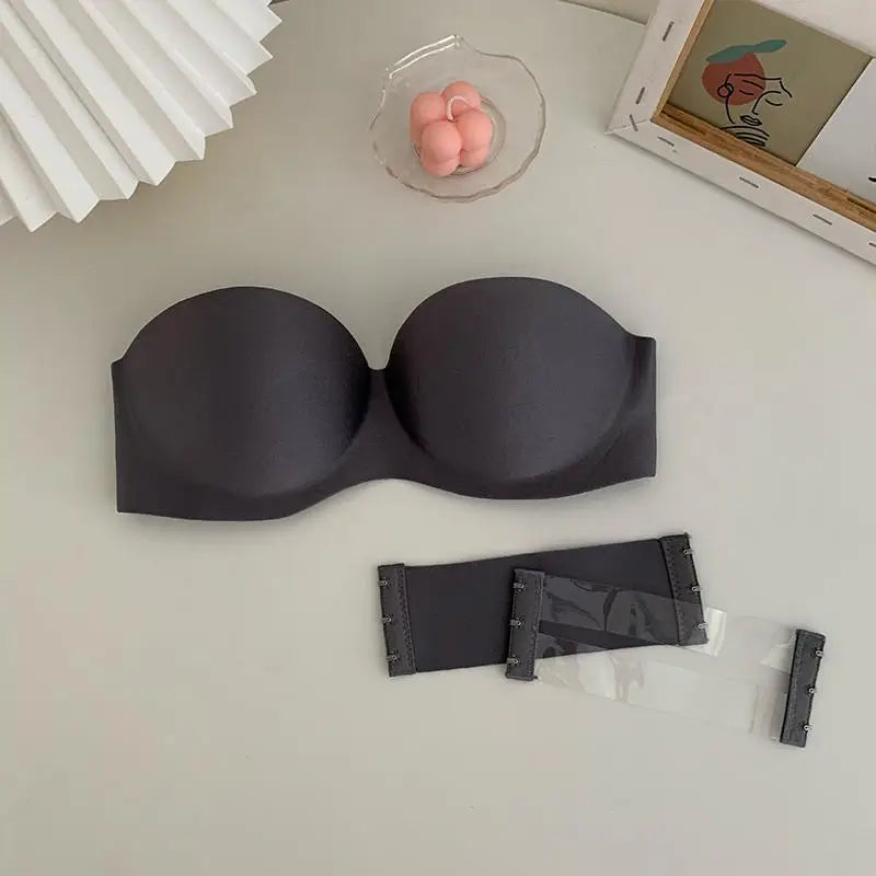 Women's Sexy Strapless Bra Push Up Padded Bras Female Underwear Seamless Invisible Bralette Without Straps Ladies Lingerie Bras