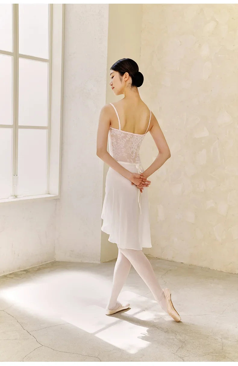 Women Dance Ballet Leotards Camisole Gymnastic Leotard Lining Adult Bodysuit Back Ballet Bodysuit Teen Skate Swimsuit