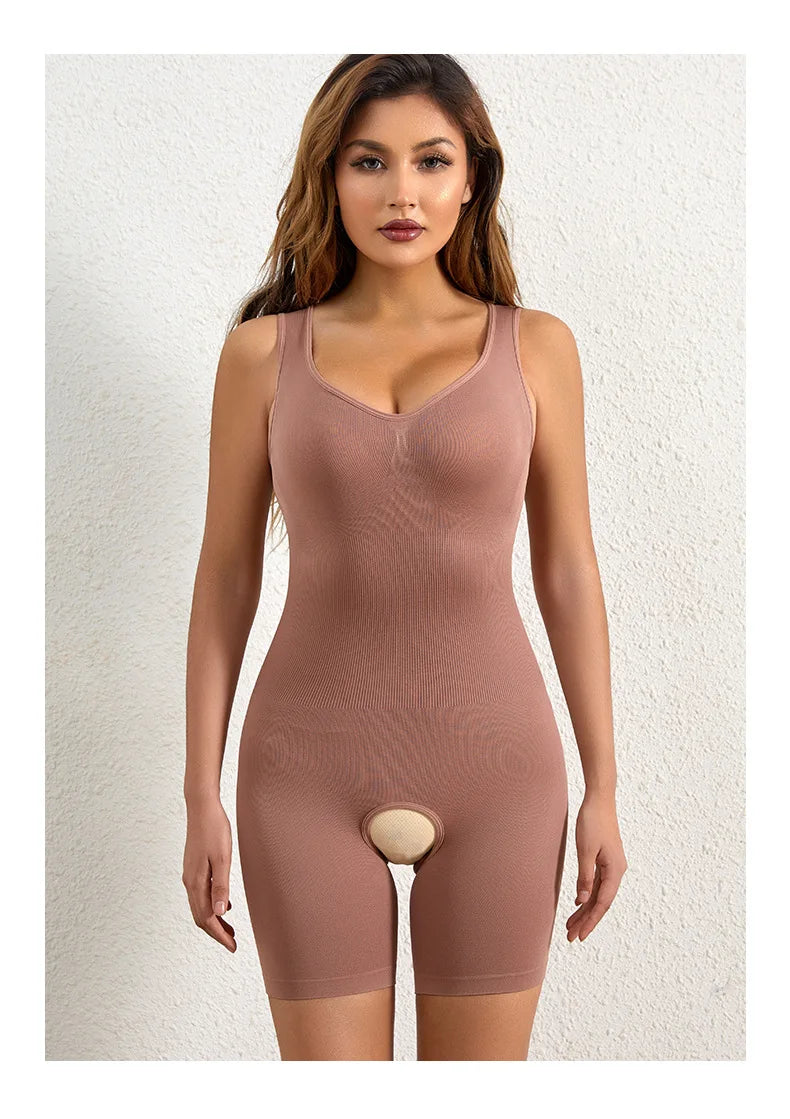 Shapewear Women's Postpartum Waist and Belly Shapewear Open-file Large-size Beauty Tight-fitting Chest Support Shapewear