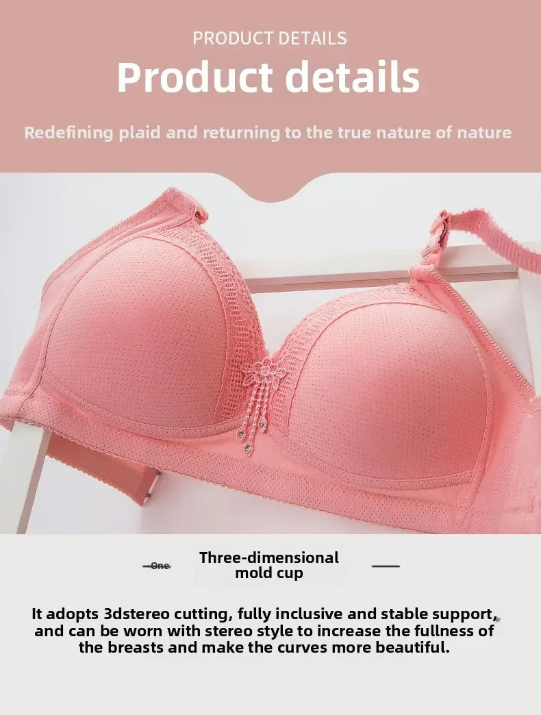 Popular Spot Fashion Plump in The Elderly Large Size Underwear Gather Comfortable Bra Bra for Women Free Shipping Push Up Bra
