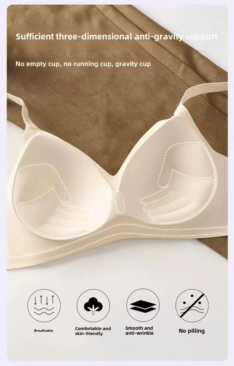Fashion Seamless Bras Women Comfort Lingerie Padded Sports Tops Underwear Soft Bralette Support Sexy Breathable Bra Intimates