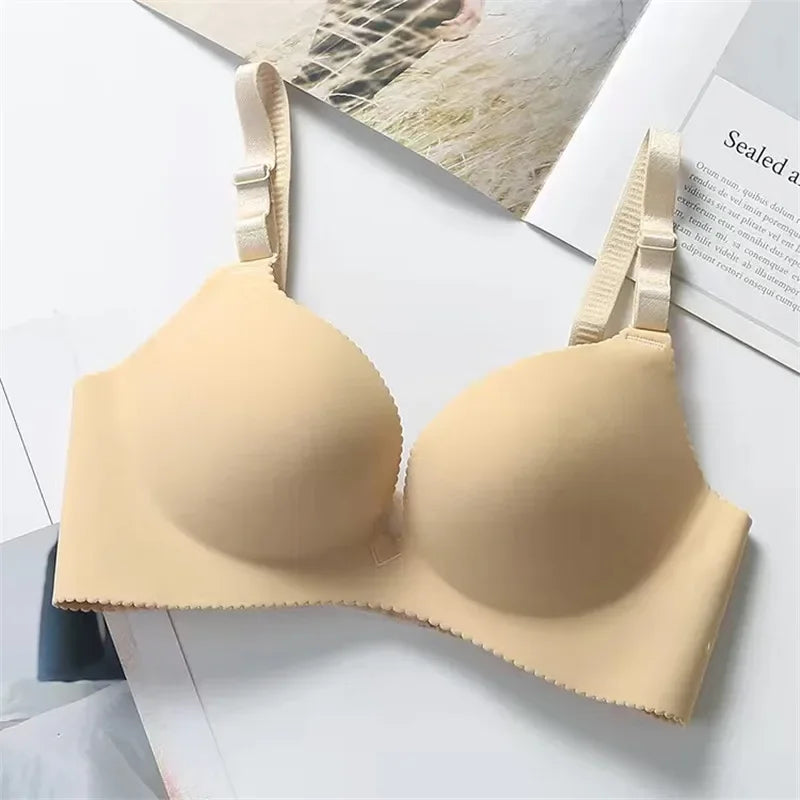 Wireless Seamless Bras for Women Push Up Bralette No Underwire, Ultra Soft Comfort Bra with Breathable Padding Sexy Everyday Li