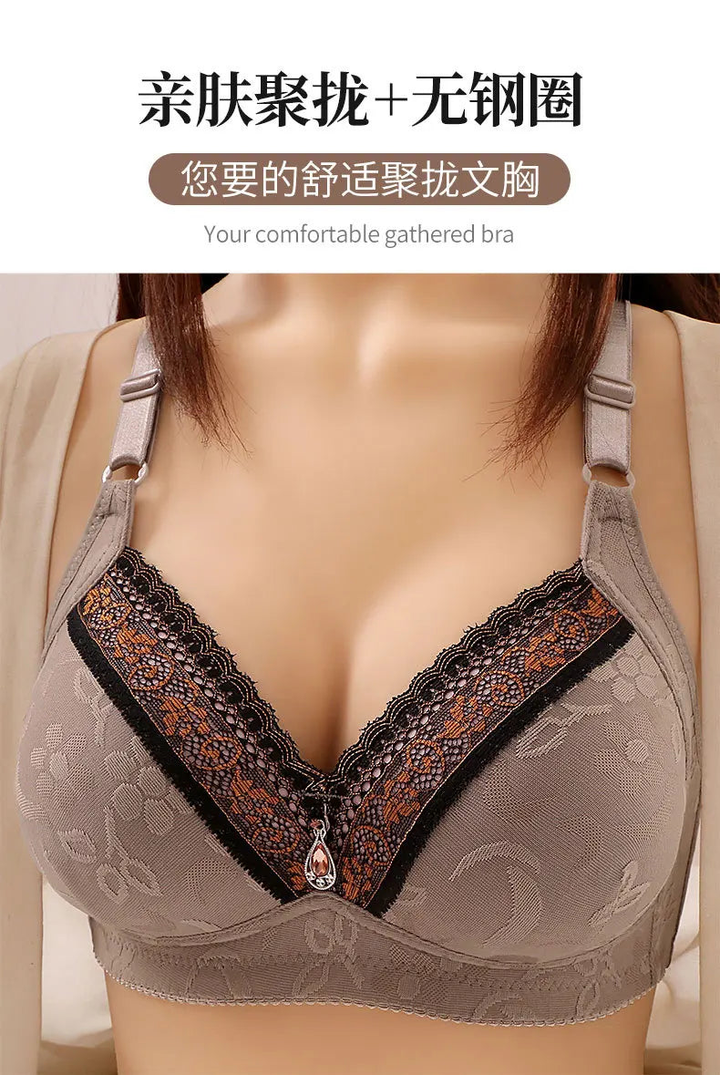 Bras for Women's bra plus big large size Super Push up bralette lace intimates Sexy lingerie Undrwear underwire 100AB Cup