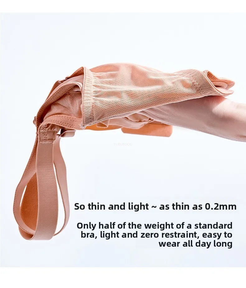 Plus Size Minimizer Bra Full Coverage Lift Support for Large Bust Wirefree Comfort Breathable Mesh Anti-Sagging E F G H I Cup