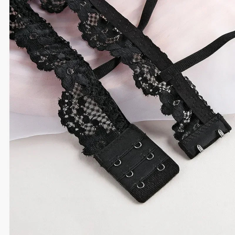 Lace Bras for Women Wireless Bralette Transparent Lace Underwear Women's Push Up Bra Solid Color Sexy Lingerie Backless Bra