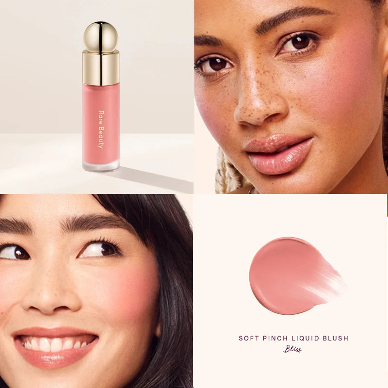 Rare Beauty Liquid Blush Lipstick Eyes Cheek Blusher Waterproof Mositure Face Contour Shadow Liquid Lip Gloss Rouge Plump Makeup