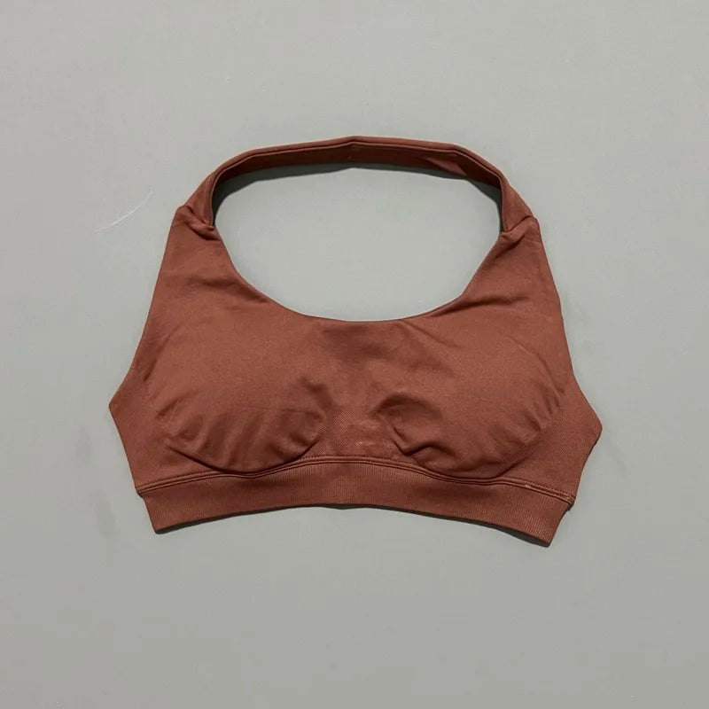 Sports Bra Seamless Sexy Padded Athletic Sport Bras Women Backless Workout Gym Anti-Shock Yoga Crop Top Fitness Bra