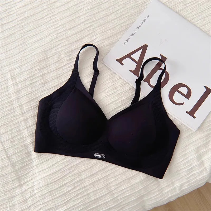 Seamless Wireless Bra Women Push-Up Gel Support Anti-Sagging Bralette Side Coverage Lift Comfort Bras Small Chest No Underwire