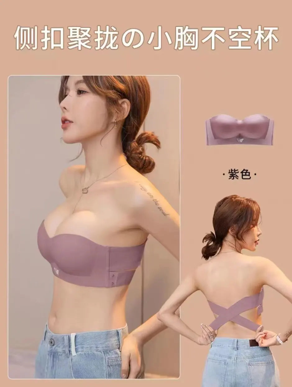 Unlined Bralette Petite Small Bust Adjustable Straps Summer Wedding Halter Backless Plunge Racerback Invisible Seamless Bra S-XL