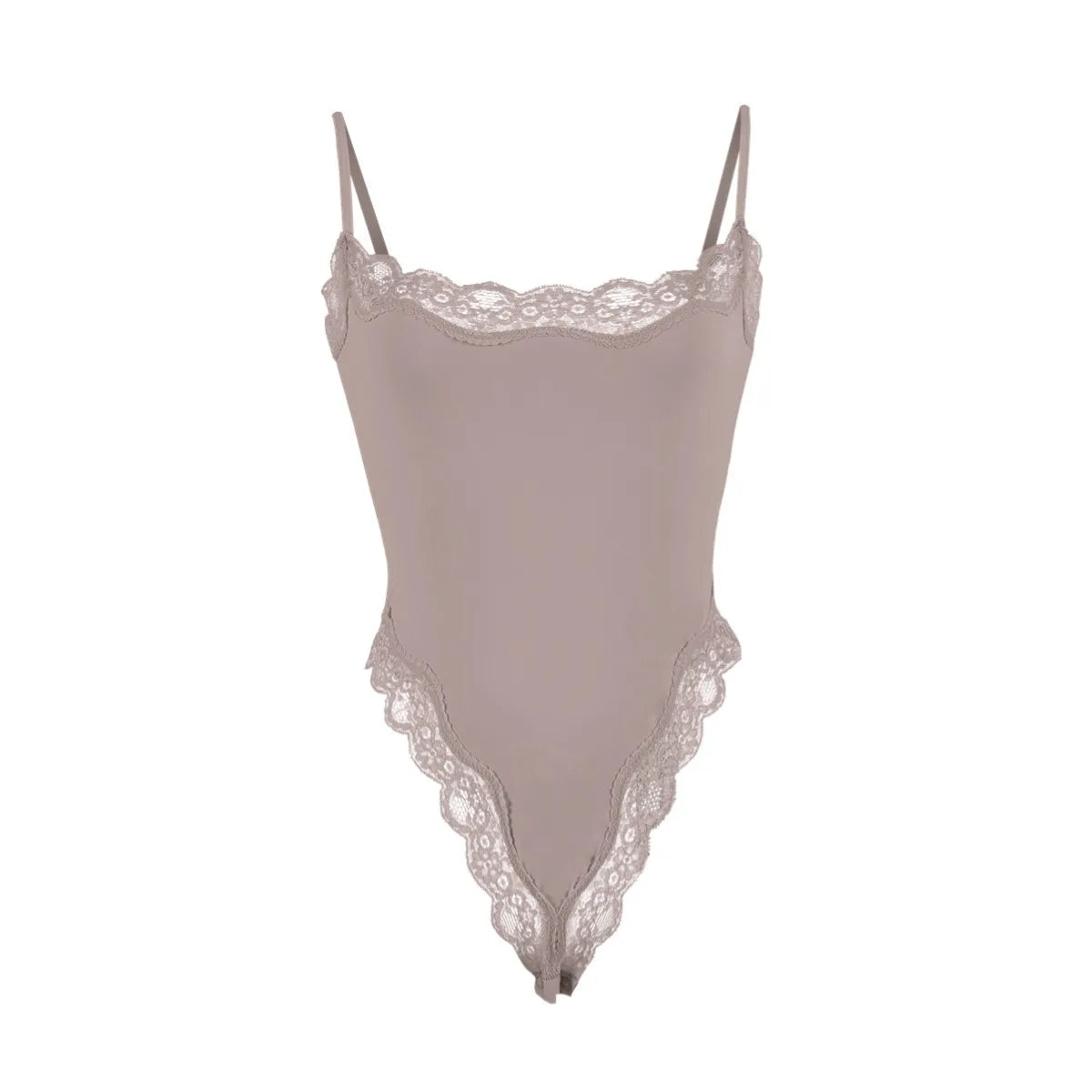 Meet'r Lace Camisole Bodysuit Lingerie Ladies Lace-edged Sexy Body-shaping Shapewear G-string Inner Tight Corset Underwear