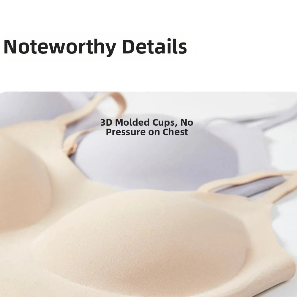 Traceless Wireless U Bra Gathered Breasts Shockproof Brassiere for Women Anti-sagging Comfortable Seamless Bras Sport