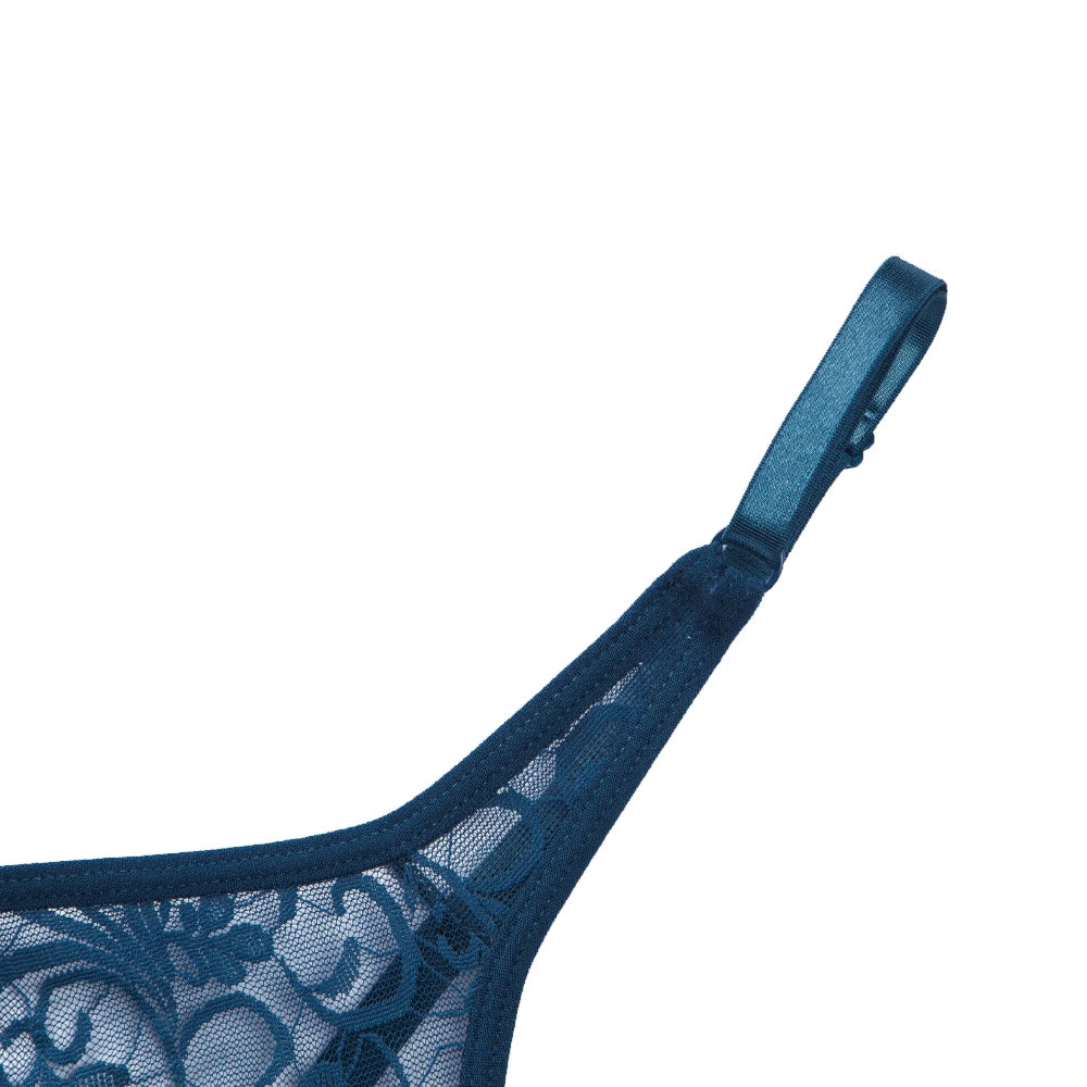 Sexy Women Embroidery Lace Sheer Bra Bralette Unpadded Lingerie Plus Size Plunge See Through Brassiere Bh 32-52 A B C D Cup