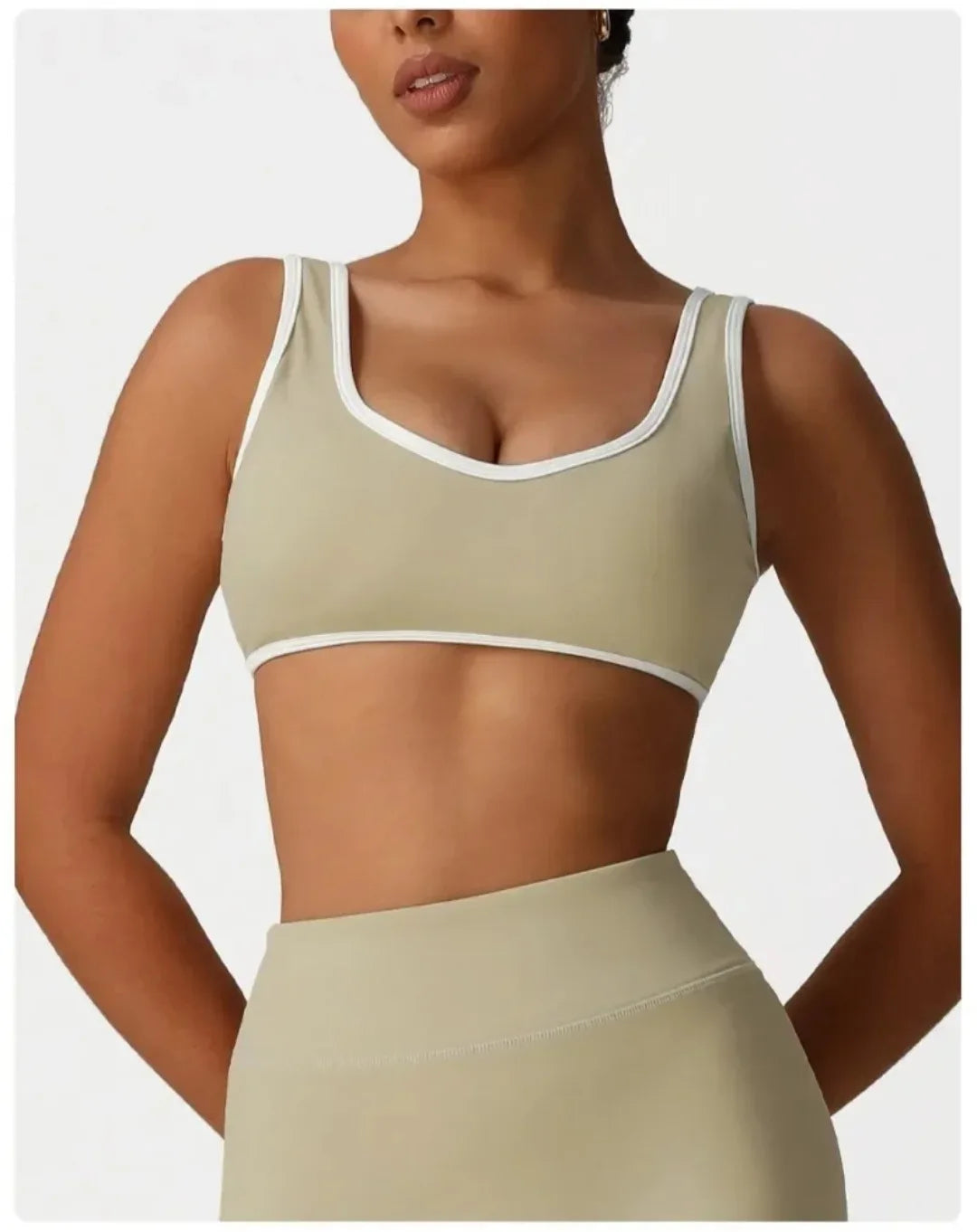 Backless Yoga Bra Quick Drying Shock-proof Fitness Sports Bra High Waist Butt Lifting Flared Pants Casual Workout Gym Yoga Bra
