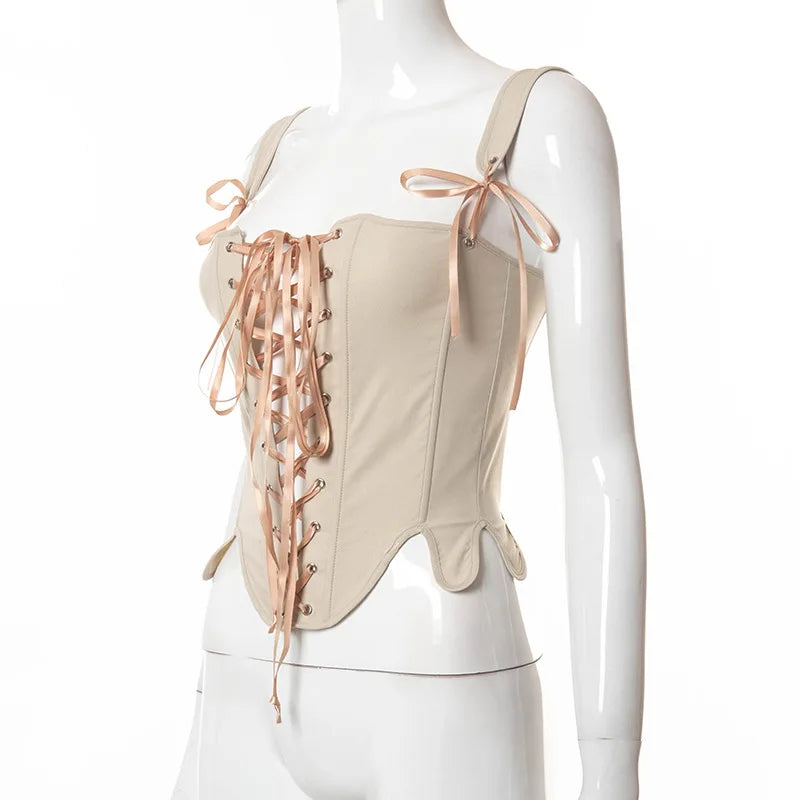 Elegant Lolita Corset Evening Party Retro Bustier Top Women Lingerie Sexy Slimming Bandage Underbust Corsets Streetwear Clothing
