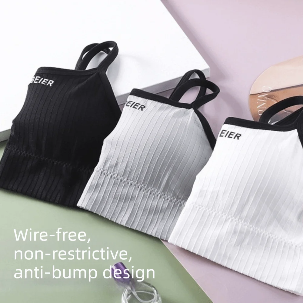 Basic Lingerie Wireless Bra Simple Elastic Brassiere for Women Underwear Seamless Bras Running