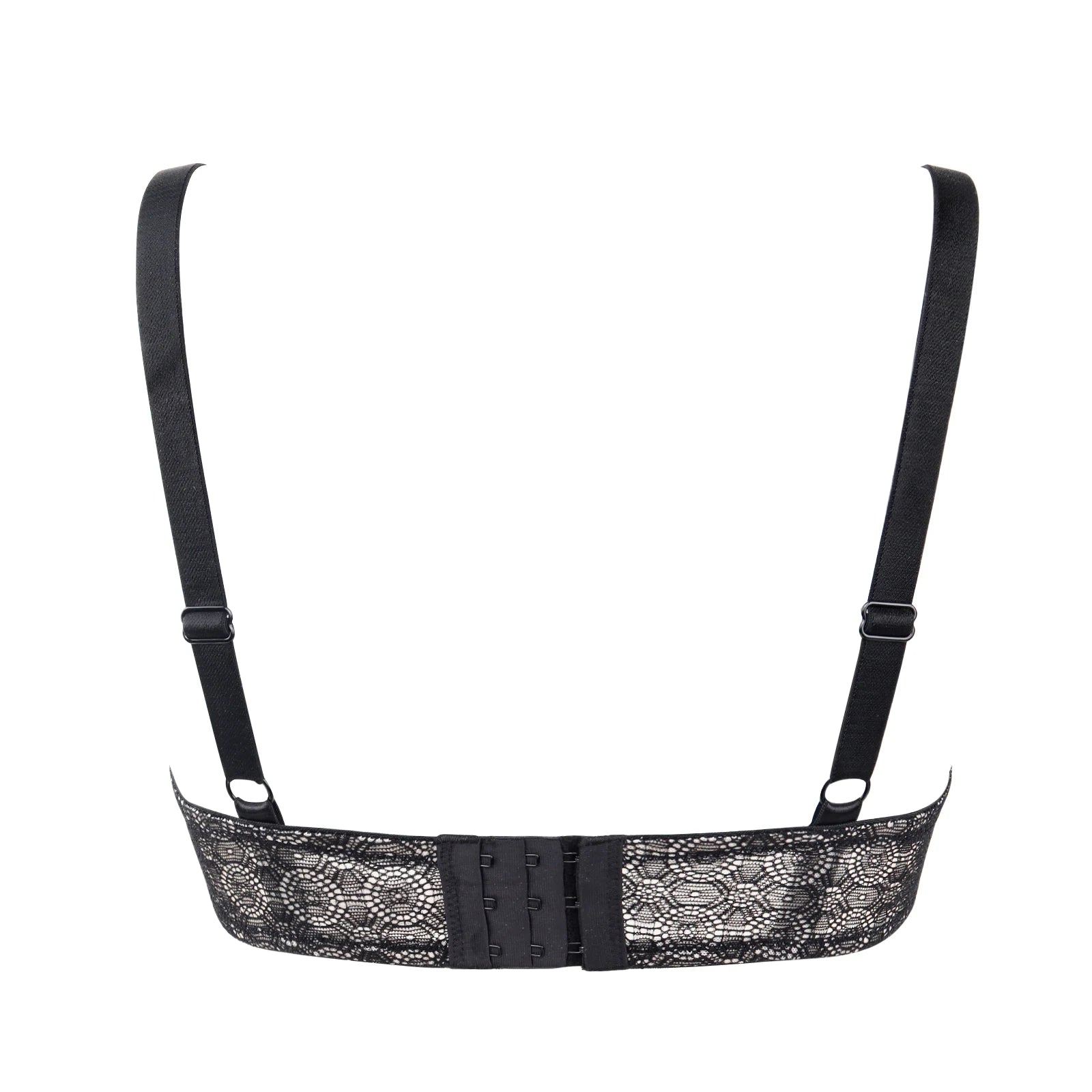 New Pure White Lace Bras For Women Plunge See Through Transparent 1/2 Cups Bra Underwire Push Up Ultra Thin Bra Sexy Bras