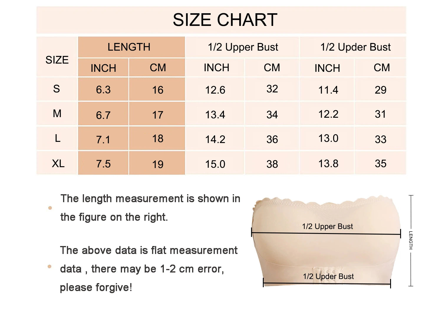 Women's Strapless Front Closure Bra Wireless Bandeau Non-slip Underwear Wavy Edge Chest Wraps Padded Push Up Tube Top Bralette