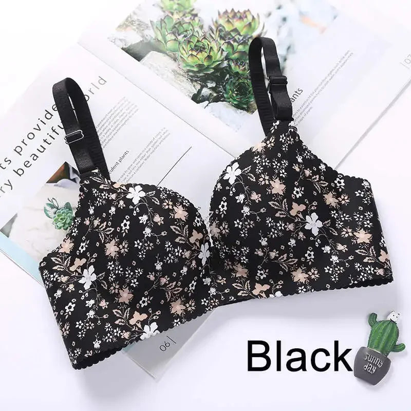 Wireless Seamless Bras for Women Push Up Bralette No Underwire, Ultra Soft Comfort Bra with Breathable Padding Sexy Everyday Li
