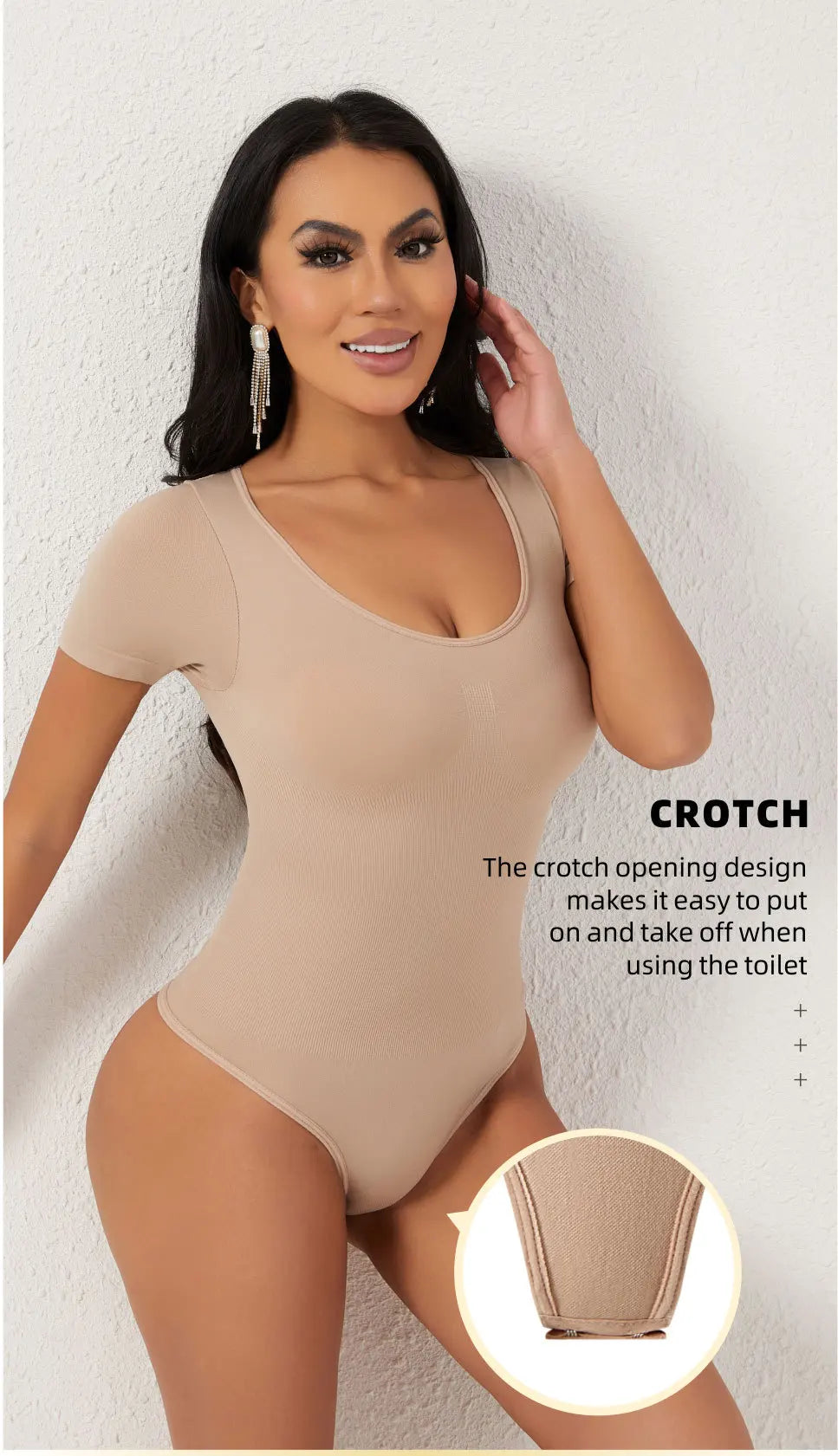 Shapewear Waist Cincher Tummy Shaping Crotch Control Butt Hip Lifter Full Body Shaper Slimming Sheath Bodysuit Woman Body
