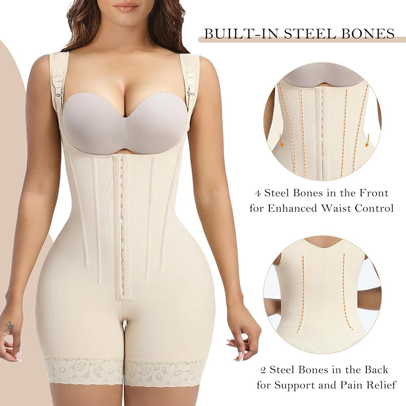 Bodysuits Shapewear Fajas Colombianas Girdle Body Shaper Lift Up Butt Lifter Slimming Sheath Tummy Control Panties Waist Trainer