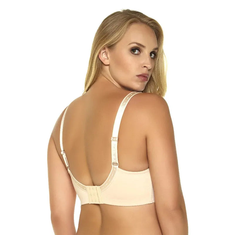 Women's Underwear Full Coverage Bras Plus Size Brassiere Embroidery No-padded  Underwire Bralette  36-46C/D/DD/DDD/E/F/G