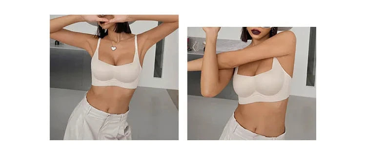 Sexy Push Up Bras French Women's Underwear Wire Free Female Gather Bralette Seamless Iingerie Ladies Comfort Brassiere