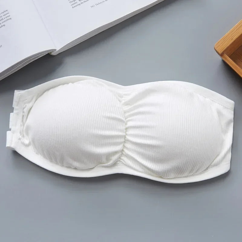 Women Sexy Strapless Bra Invisible Push Up Bras Underwear Seamless Solid Color Without Straps Bralette Lingerie Bras Bra Female