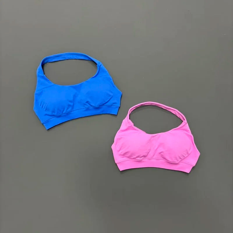 Sports Bra Seamless Sexy Padded Athletic Sport Bras Women Backless Workout Gym Anti-Shock Yoga Crop Top Fitness Bra