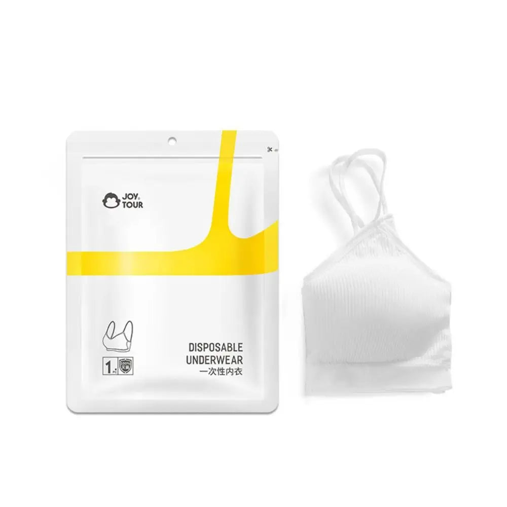 Portable Wireless Disposable Bras Straps with Chest Pad Disposable Bralette Cotton Bralettes for Women For Women