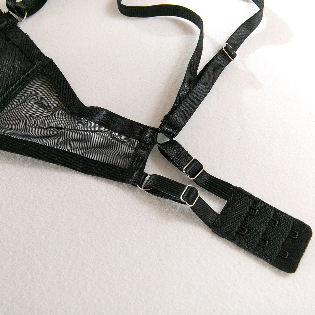 Yimunancy Bandage Lingerie Set Women Black Sensual Halter Bra + Brief Underwear Sexy Erotic Set