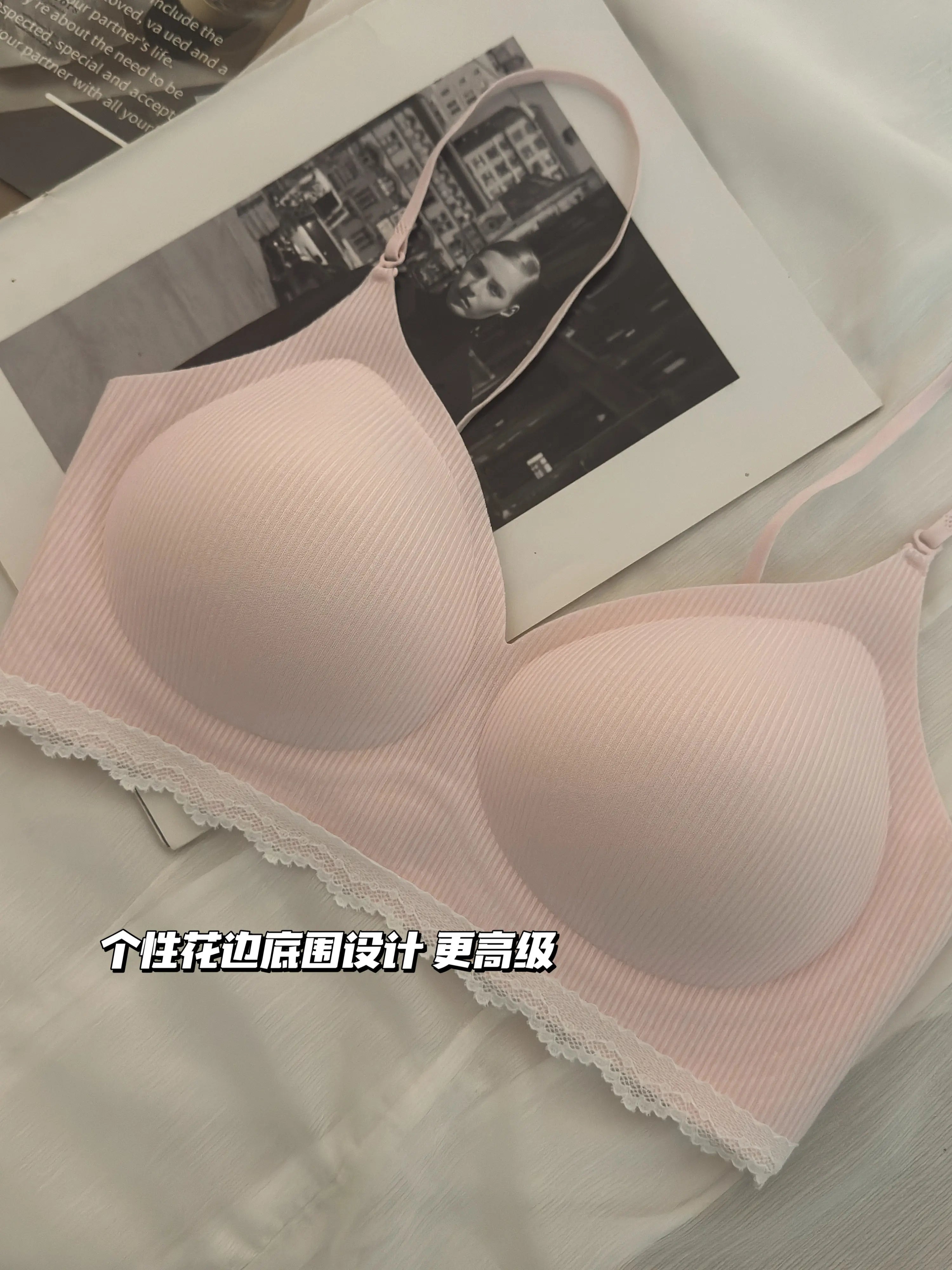 Stylish Thick Padded Push Up Bra for Women Seamless No Steel Ring Comfort Lingerie Raised Base Design Soft Support Enhances Bust