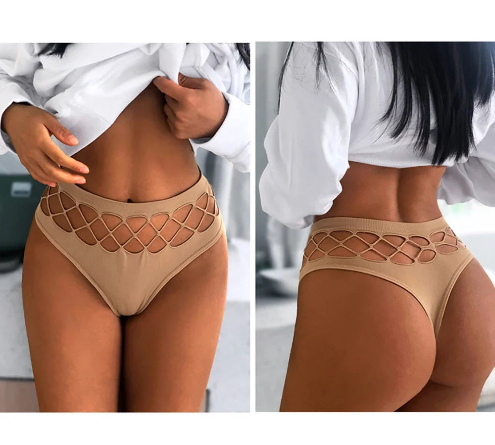 Women Lingerie Underpants Sexy G-string Thongs Cotton Women Panties Hollow Out Slip Femme Plus Size S-XXL Underwear Thongs