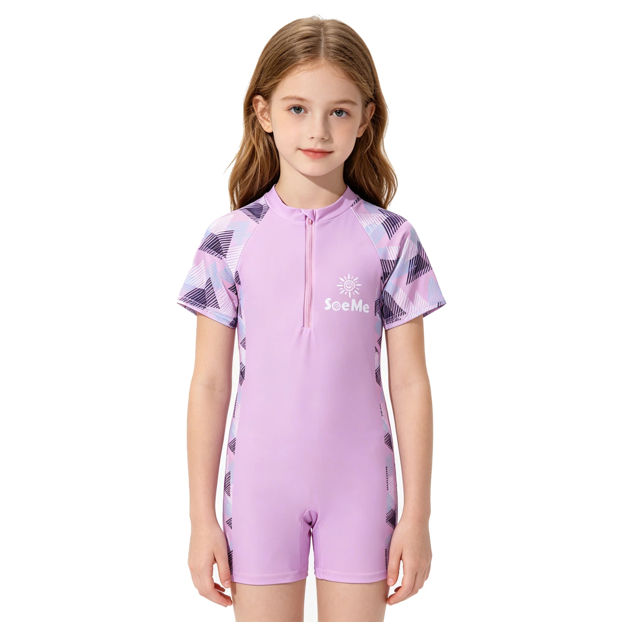 One-Piece Swim Suits Boys Swimsuits Fashion Sun Protect Girls Swimwear Kids Bathing Suit Cartoon Quick Drying Swimming Clothes