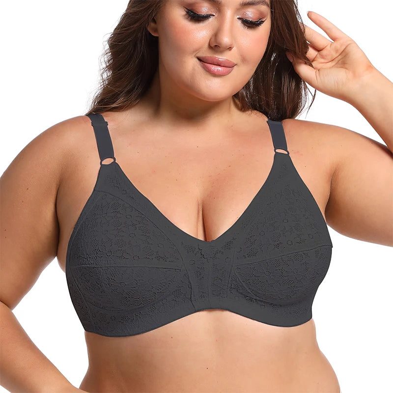 2024 Summer New Wireless Bras For Women Comfortable Underwear Breathable Lingerie Plus Size 50DE Cup
