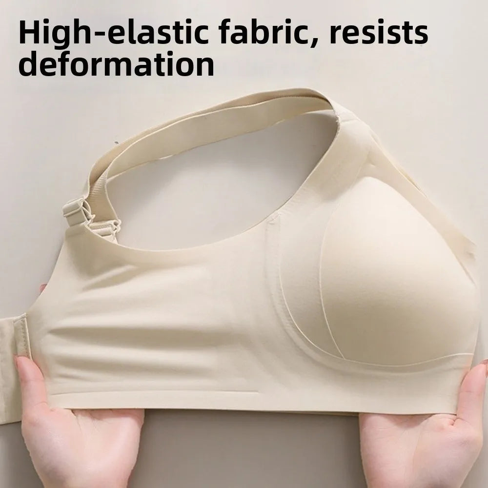 Traceless Wireless V Bra Shockproof Gathered Breasts Seamless Bras Anti-sagging Lingerie Push Up Underwear Daily