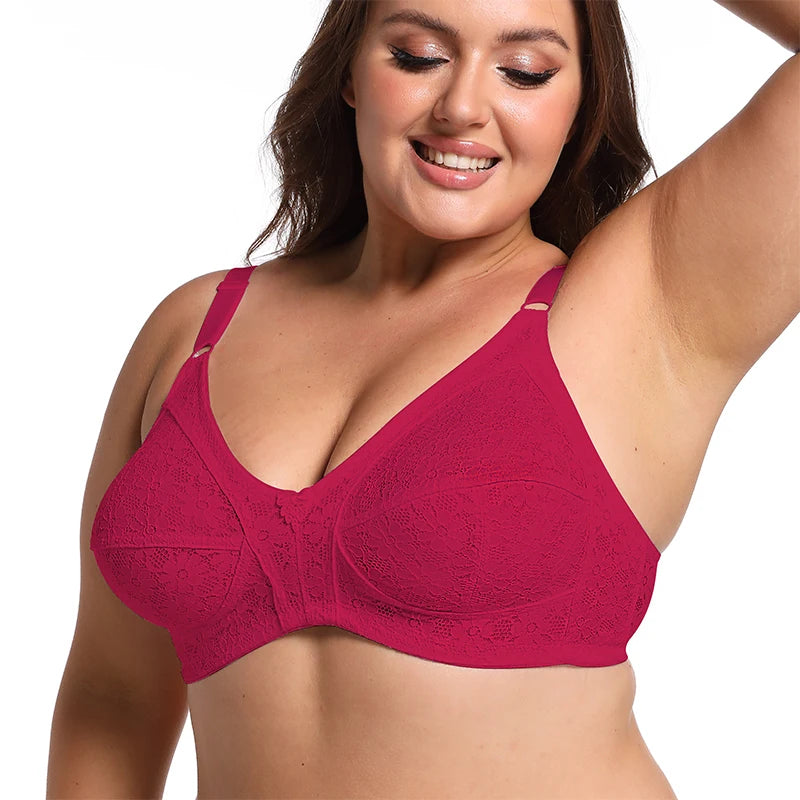 2024 Summer New Wireless Bras For Women Comfortable Underwear Breathable Lingerie Plus Size 50DE Cup