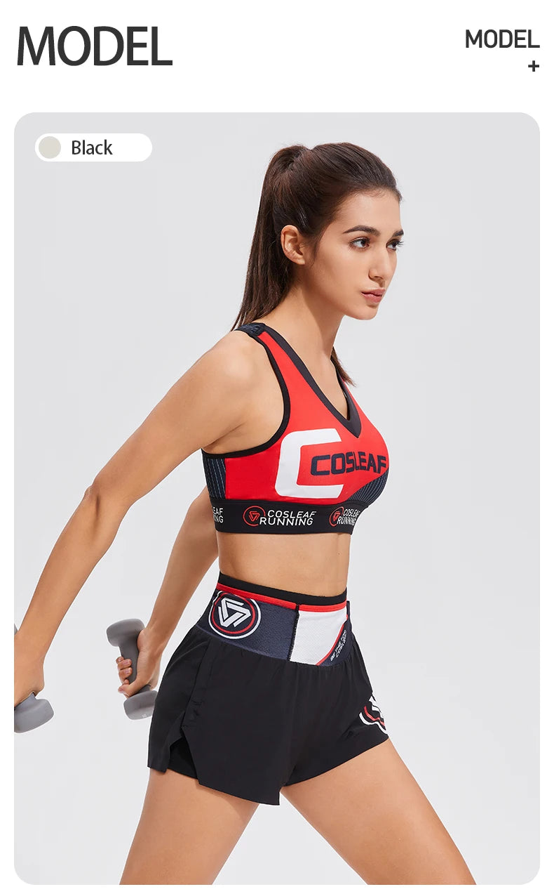 Sportswear Woman 2024 Sports Bras V Neck Shockproof Fitness Athletic Brassiere Running Tops Yoga Bra For Gym With Fixed Pads