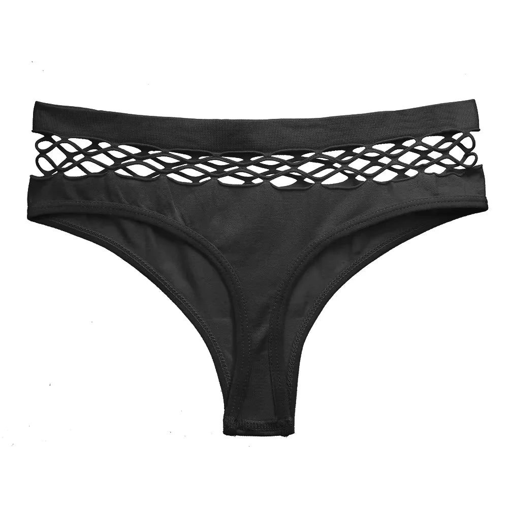 Women Lingerie Underpants Sexy G-string Thongs Cotton Women Panties Hollow Out Slip Femme Plus Size S-XXL Underwear Thongs