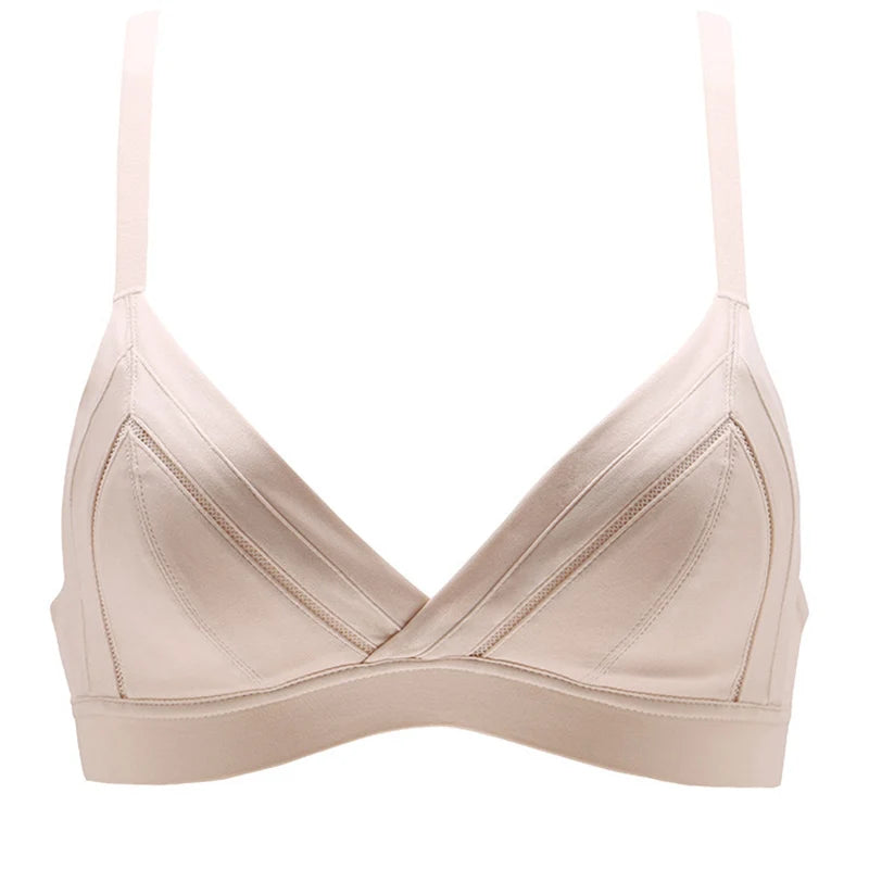 Womens Bras Sexy Lingerie Wireless Triangle Bralette Push Up Bra Seamless BH Tops Beach Underwear Size AA A B C Cup