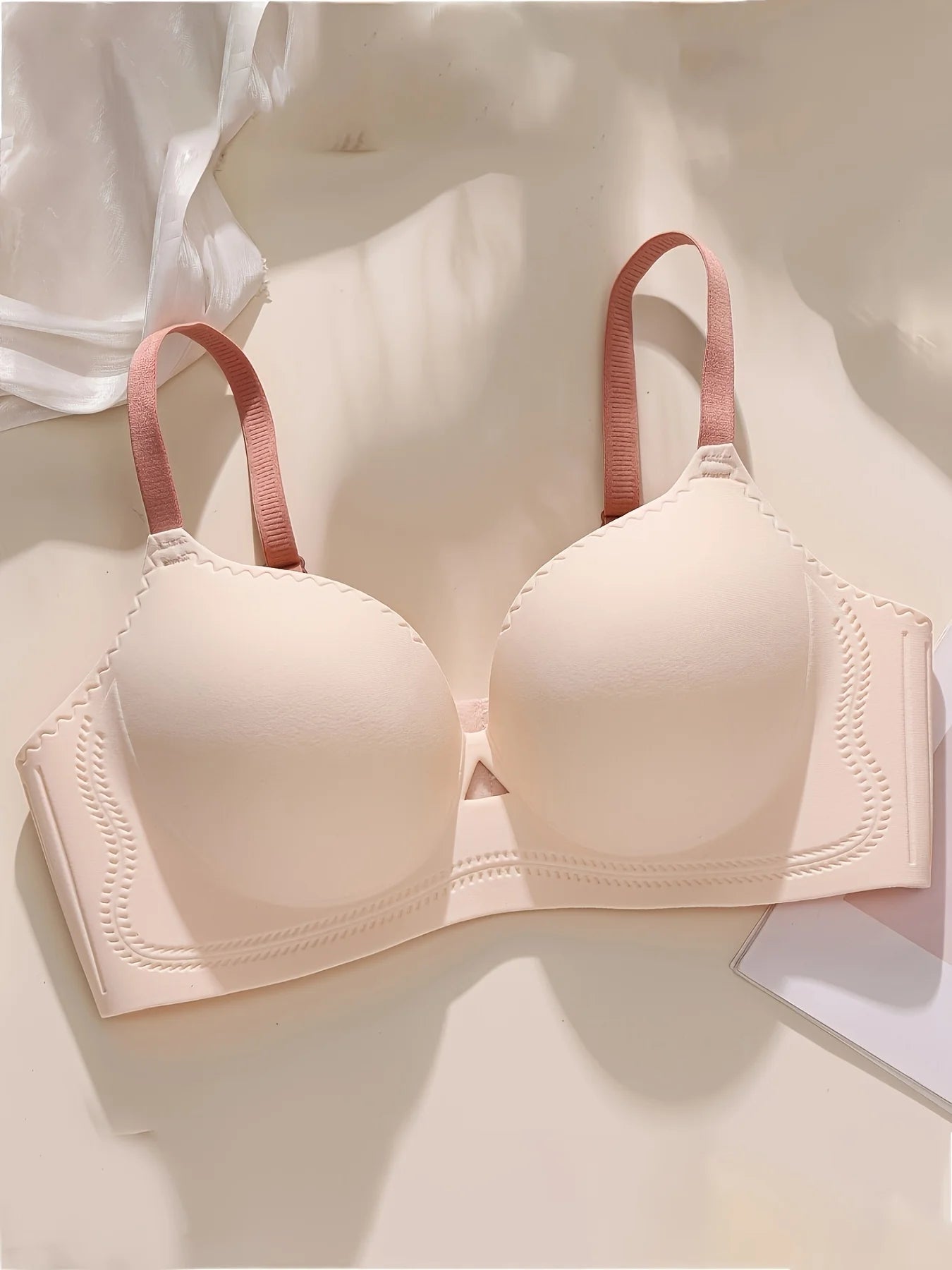 3D Cup Bra - Q-Soft & Plump Push-Up One-Piece Perfect for Small Busts Moulded Round Cup