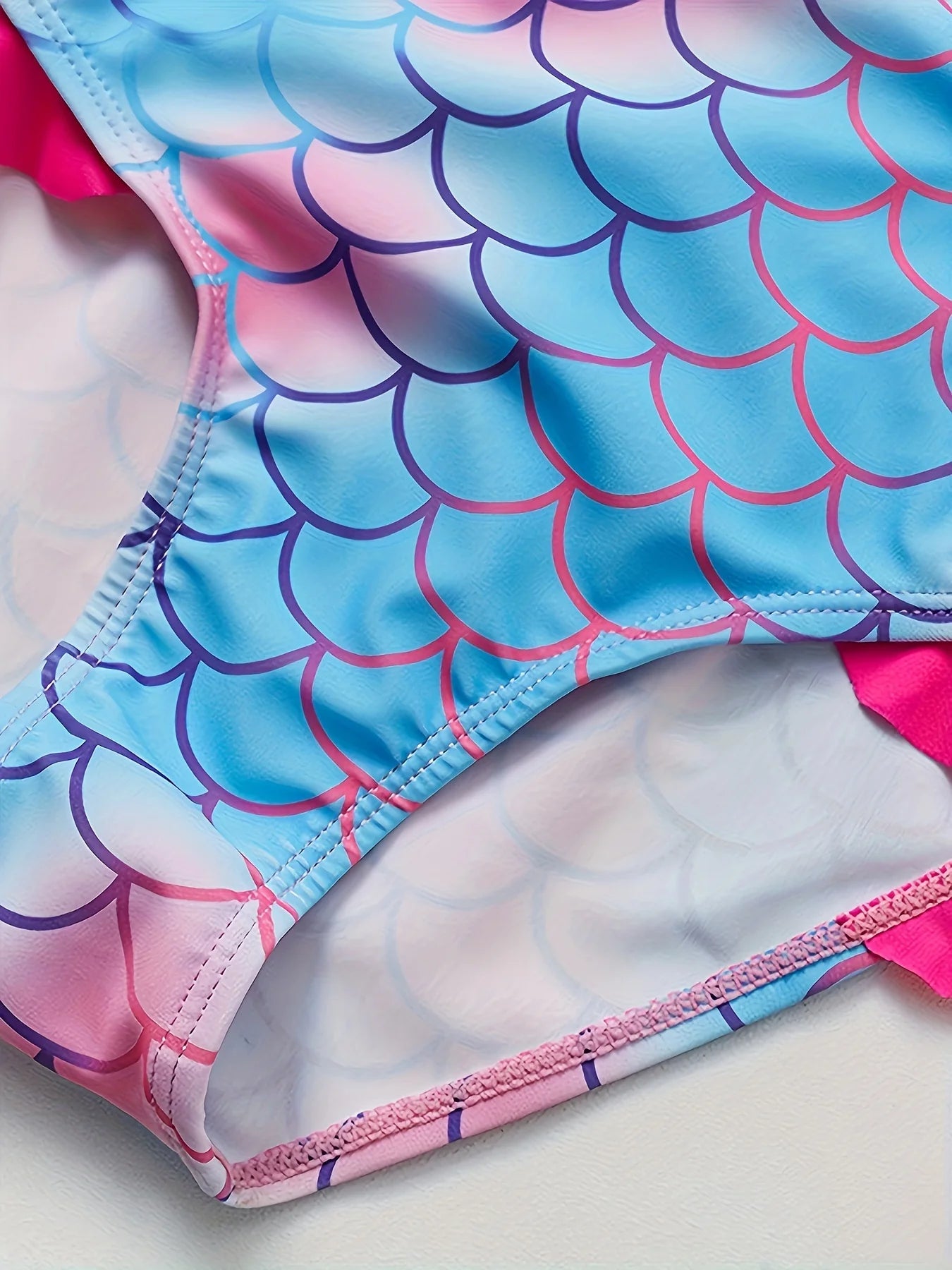 Toddler Girls One-piece Swimsuits Girl Waistless Fish Scale Mermaid Children's Ins Swimsuit