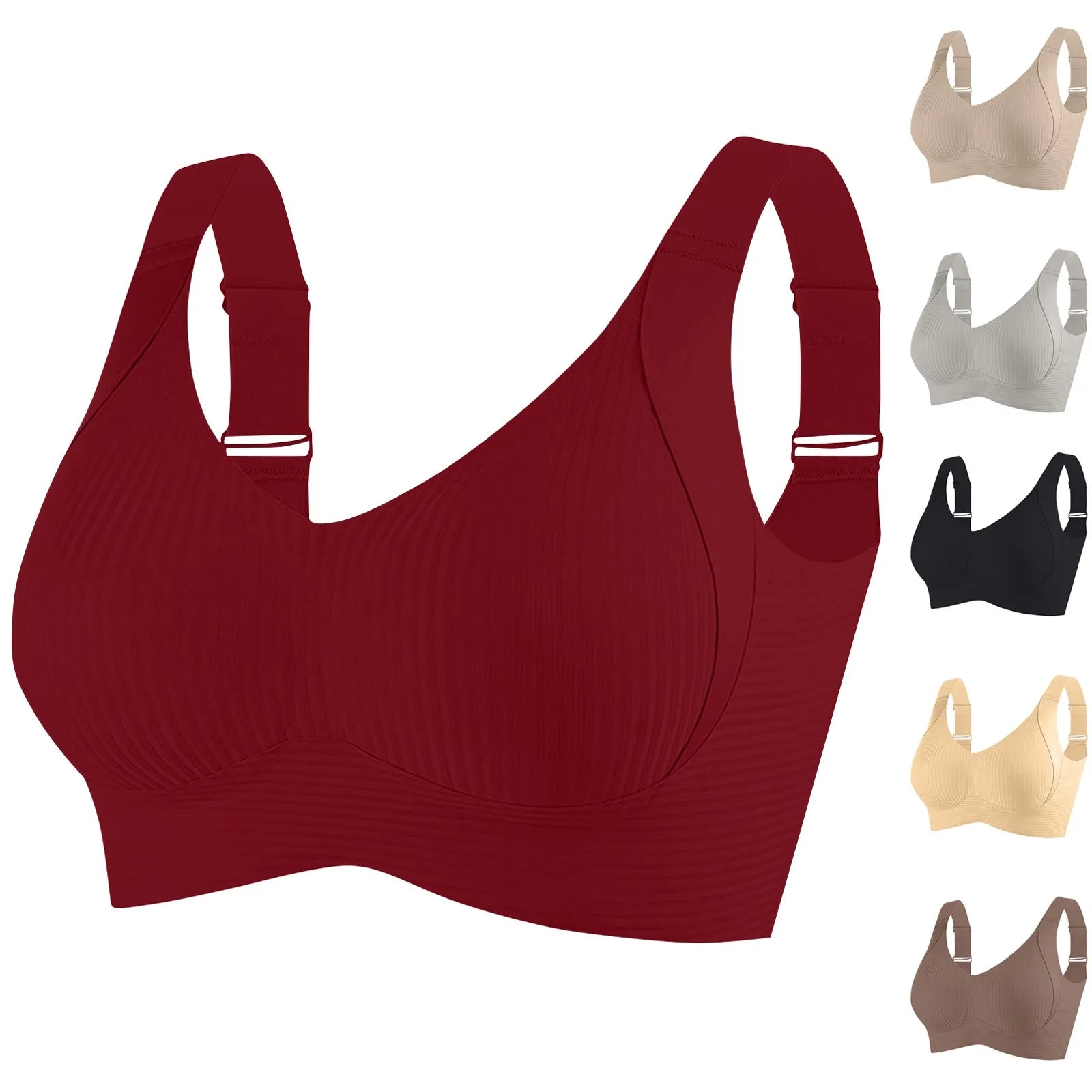 Full Coverage Minimizer Bra Plus Size Support Underwire Comfortable Lingerie Seamless TShirt Bra Wide Band Posture Corrector