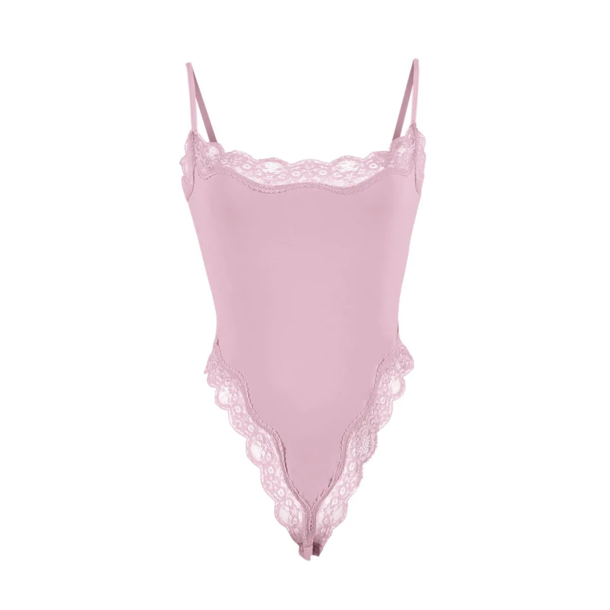 Meet'r Lace Camisole Bodysuit Lingerie Ladies Lace-edged Sexy Body-shaping Shapewear G-string Inner Tight Corset Underwear