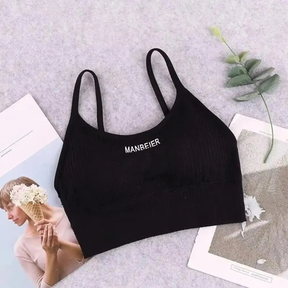 Basic Lingerie Wireless Bra Simple Elastic Brassiere for Women Underwear Seamless Bras Sport