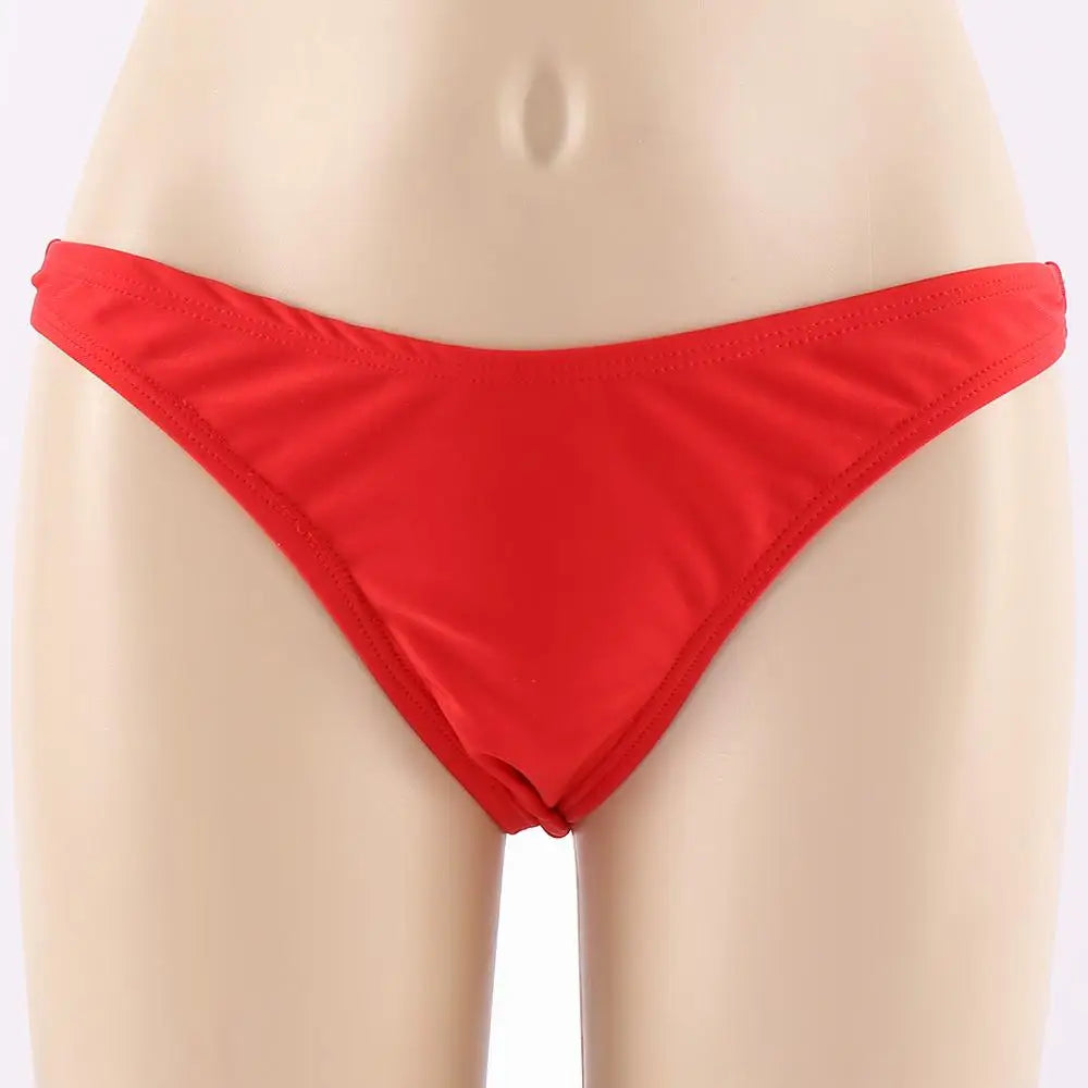 Swimwear Women Briefs Bikini Bottom Side Ties Brazilian Thong Swimsuit Classic Cut Bottoms Biquini Swim Short Ladies Swimsuit