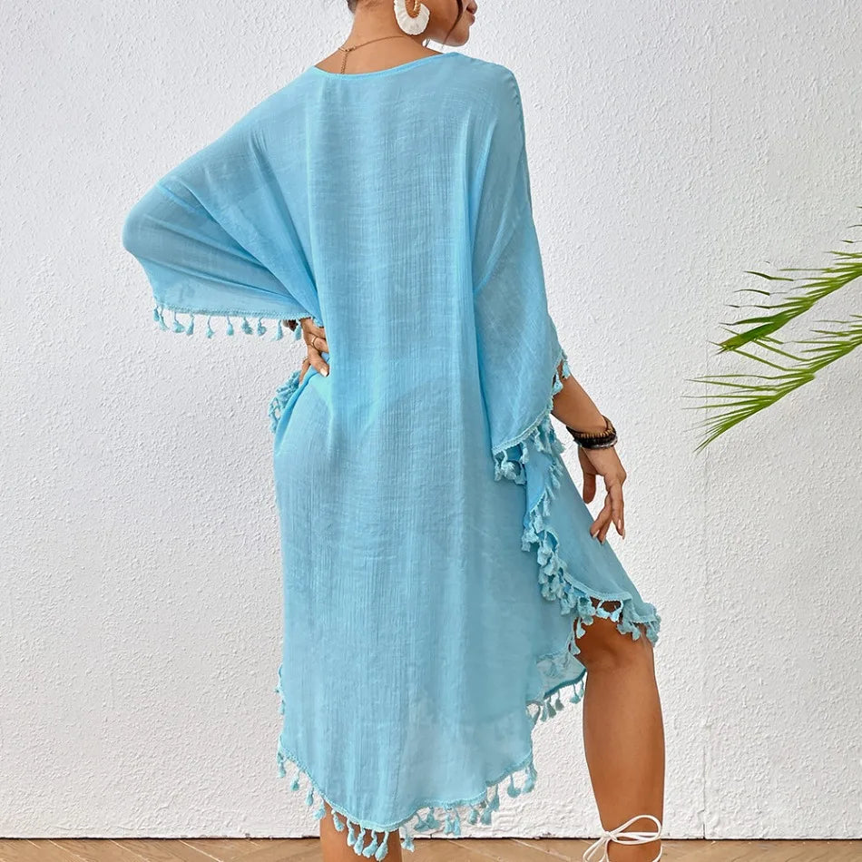 Women's Sexy Swimsuit Cover Up Dress Summer Bathing Suit Beachwear Shirt Cover-ups for Women