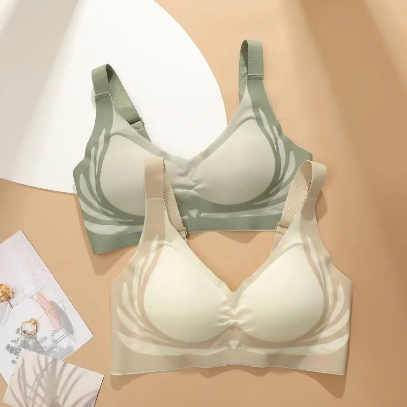 Women's Push Up Bras Seamless Comfortable Angel Wings Bras Sets Fashion Soft Breathable Underwear Female Cozy No Wire Lingerie